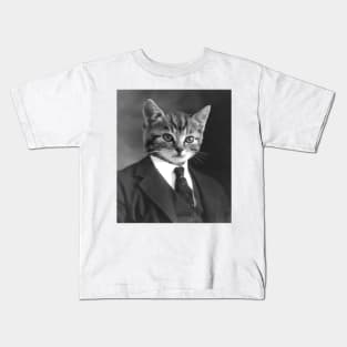 Gentleman Cat Kids T-Shirt